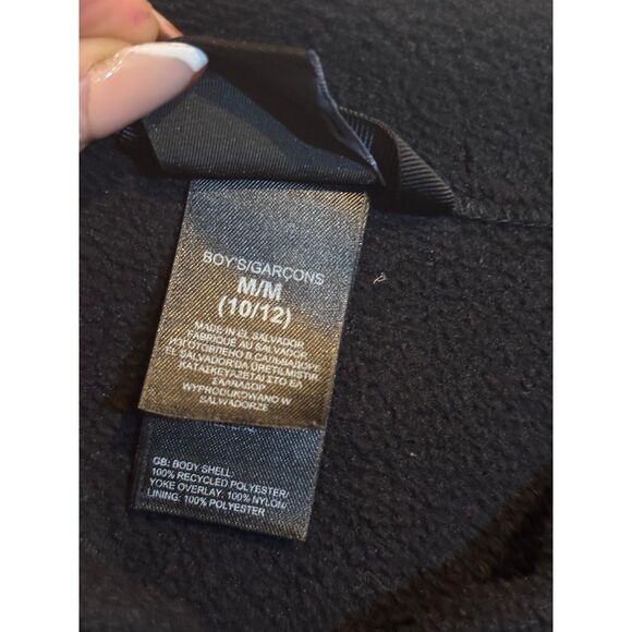 The North Face Denali Boys Black Full-Zip Polartec Fleece Jacket - Medium 10/12 - Picture 4 of 6